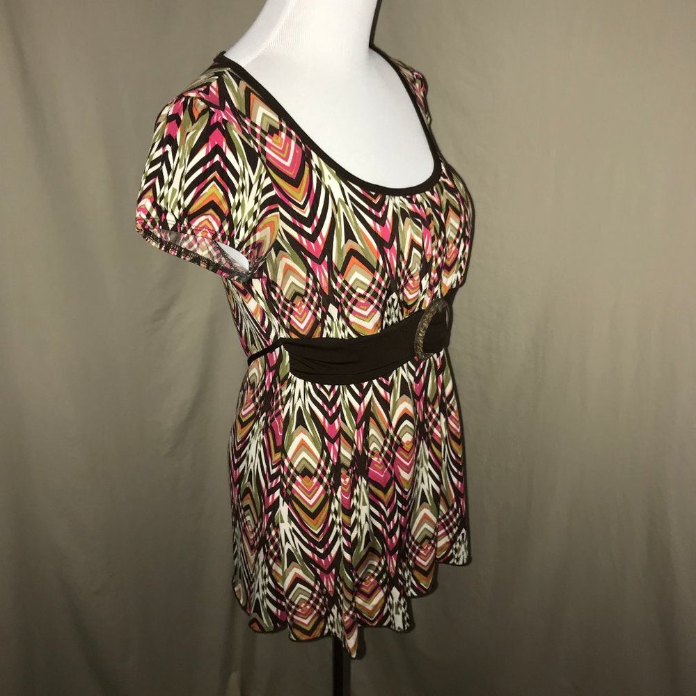 Colorful Sleeveless Blouse